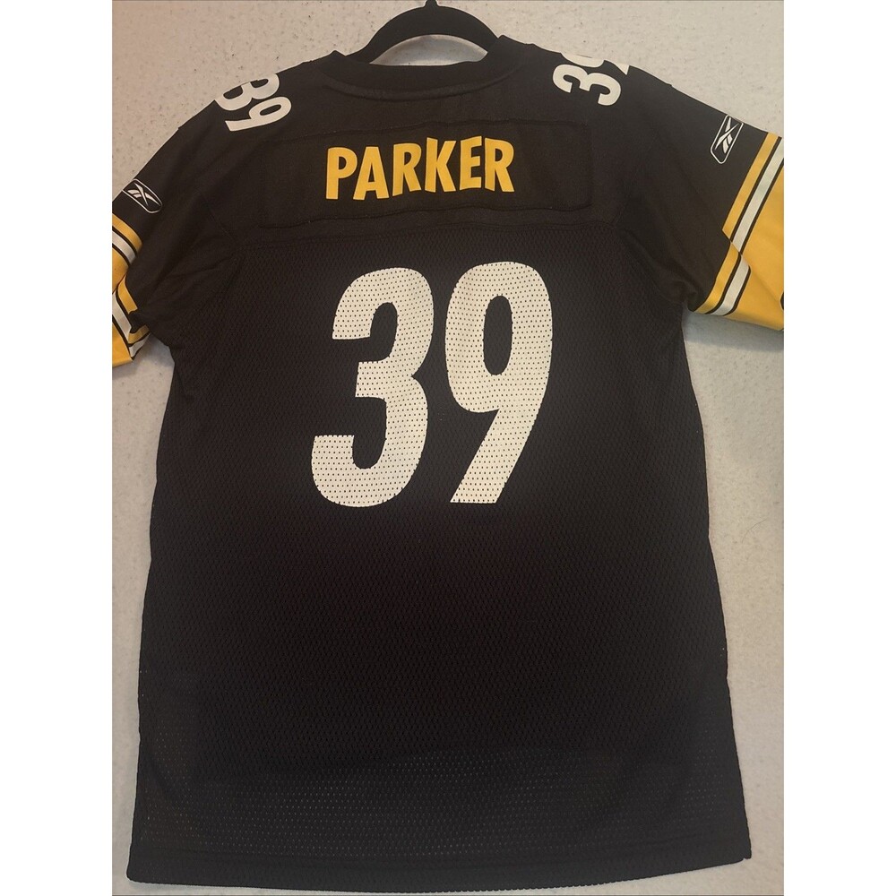Vtg Reebok NFL Pittsburgh Steelers Willie Parker 39 Jersey Youth Large 14-16